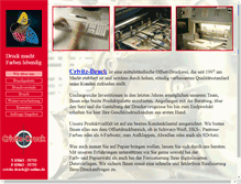Tablet Screenshot of crivitz-druck.de